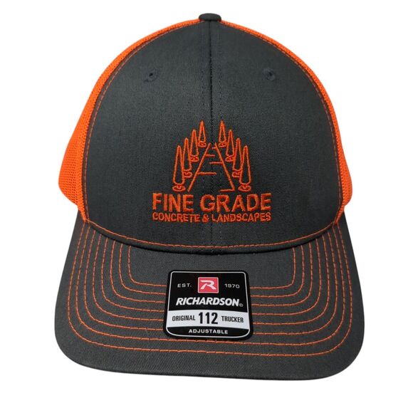 Fine Grade Concrete & Landscapes Trucker Hat Multi One Size Mesh Back - Picture 1 of 9